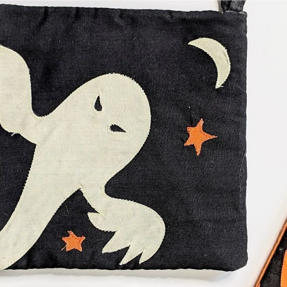 Cotton Halloween Quilted Potholders Set Of Two